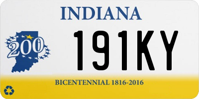 IN license plate 191KY