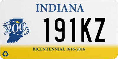 IN license plate 191KZ