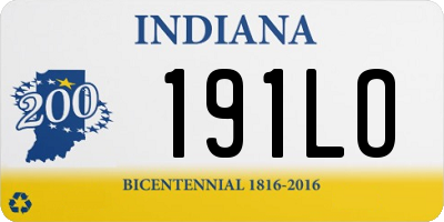IN license plate 191LO