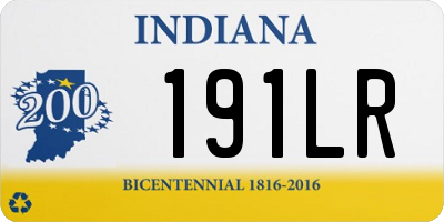 IN license plate 191LR