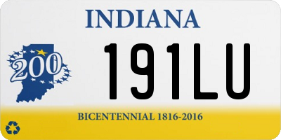 IN license plate 191LU