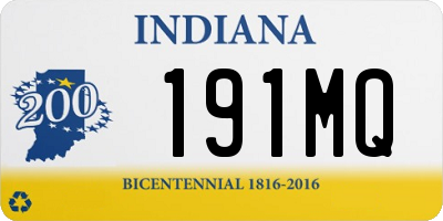 IN license plate 191MQ