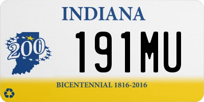 IN license plate 191MU