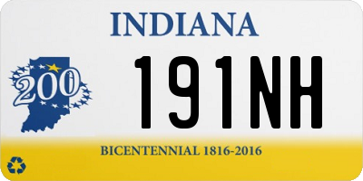 IN license plate 191NH