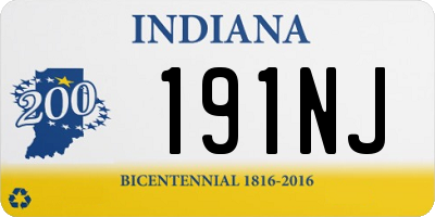 IN license plate 191NJ