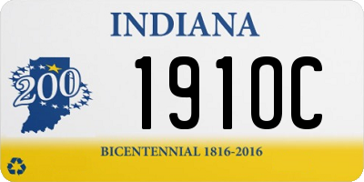 IN license plate 191OC