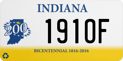 IN license plate 191OF