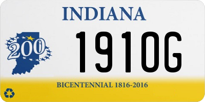 IN license plate 191OG