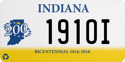 IN license plate 191OI