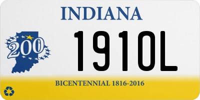 IN license plate 191OL