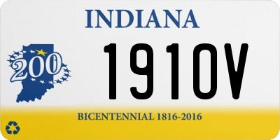 IN license plate 191OV