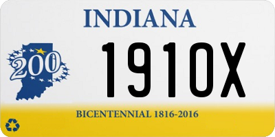 IN license plate 191OX