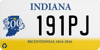 IN license plate 191PJ