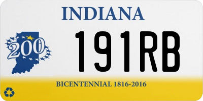 IN license plate 191RB