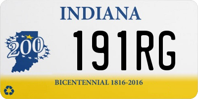 IN license plate 191RG