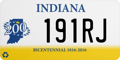 IN license plate 191RJ