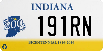 IN license plate 191RN