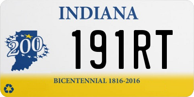 IN license plate 191RT