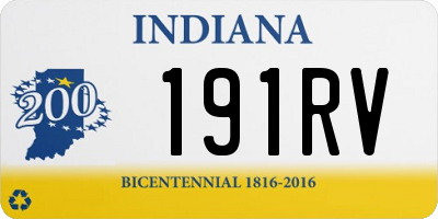 IN license plate 191RV