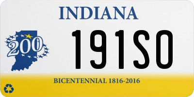 IN license plate 191SO