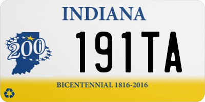 IN license plate 191TA