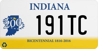 IN license plate 191TC