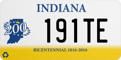 IN license plate 191TE