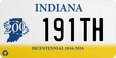 IN license plate 191TH