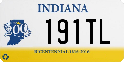 IN license plate 191TL