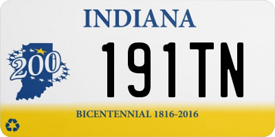 IN license plate 191TN