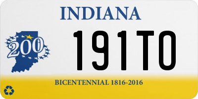 IN license plate 191TO