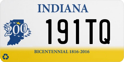 IN license plate 191TQ