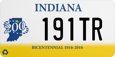 IN license plate 191TR