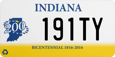 IN license plate 191TY