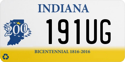 IN license plate 191UG