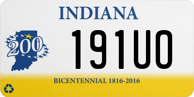 IN license plate 191UO