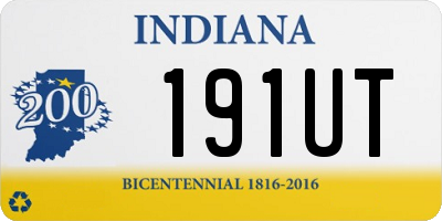 IN license plate 191UT