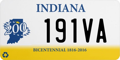 IN license plate 191VA