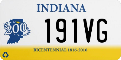 IN license plate 191VG