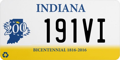 IN license plate 191VI