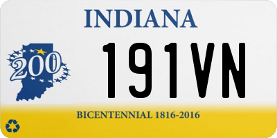 IN license plate 191VN