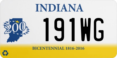 IN license plate 191WG