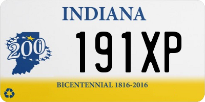 IN license plate 191XP