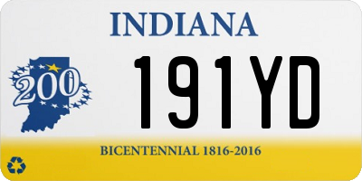 IN license plate 191YD