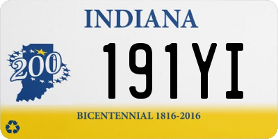 IN license plate 191YI