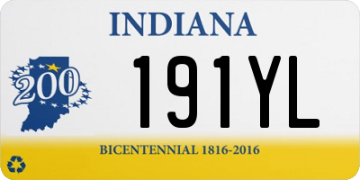 IN license plate 191YL
