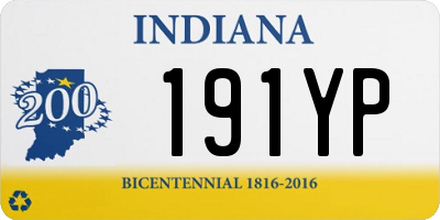 IN license plate 191YP