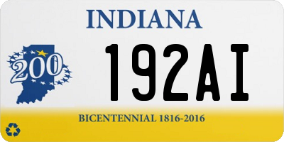 IN license plate 192AI