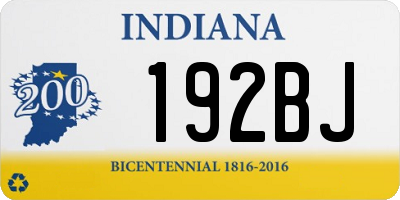 IN license plate 192BJ