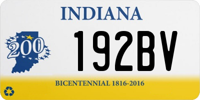 IN license plate 192BV